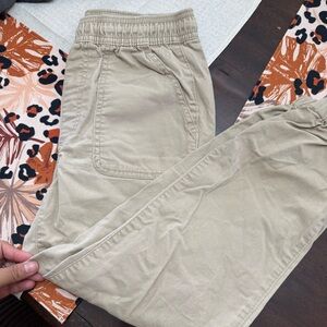GAP Kids Beige Elastic Waist Pants